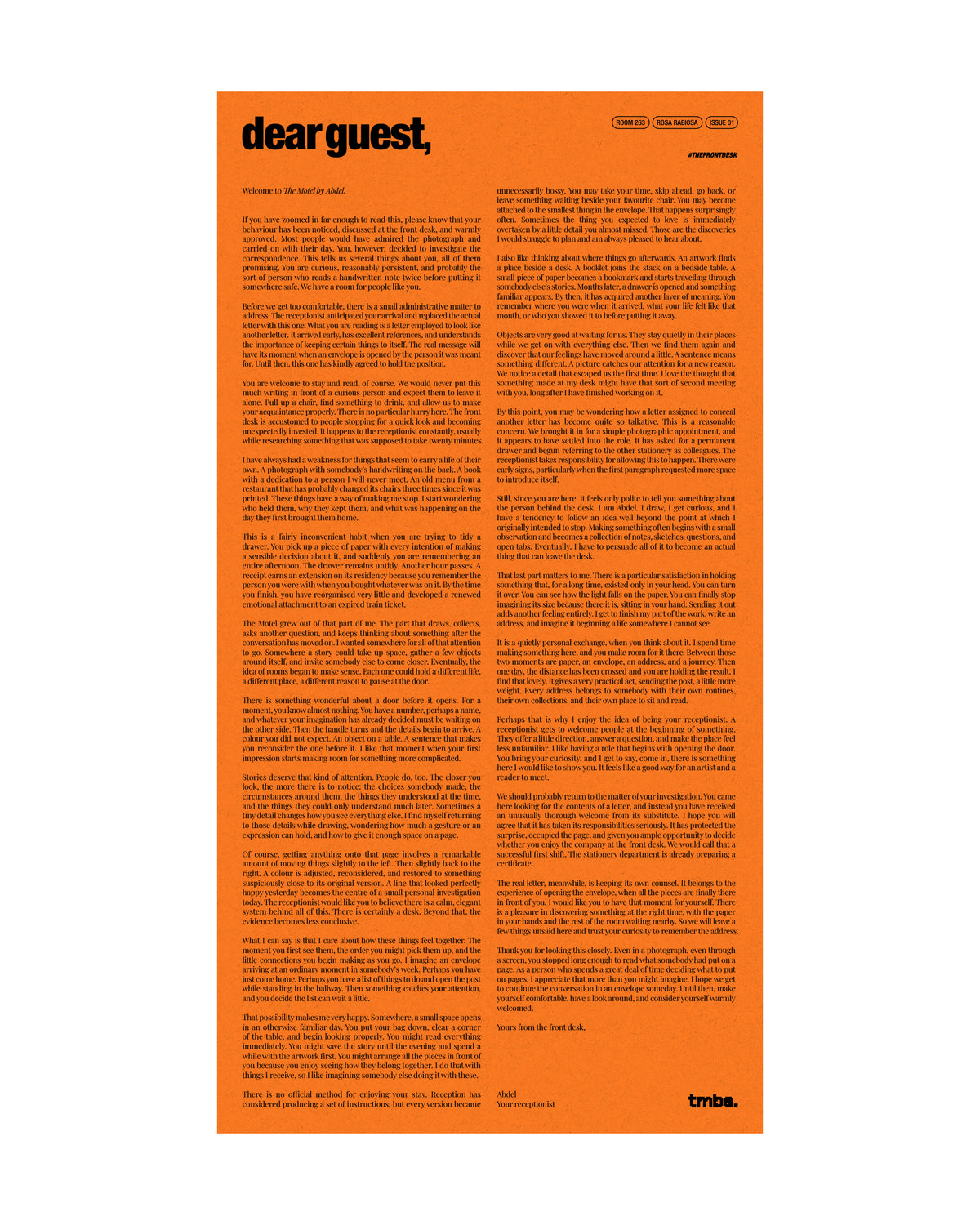 The Monthly Dispatch.